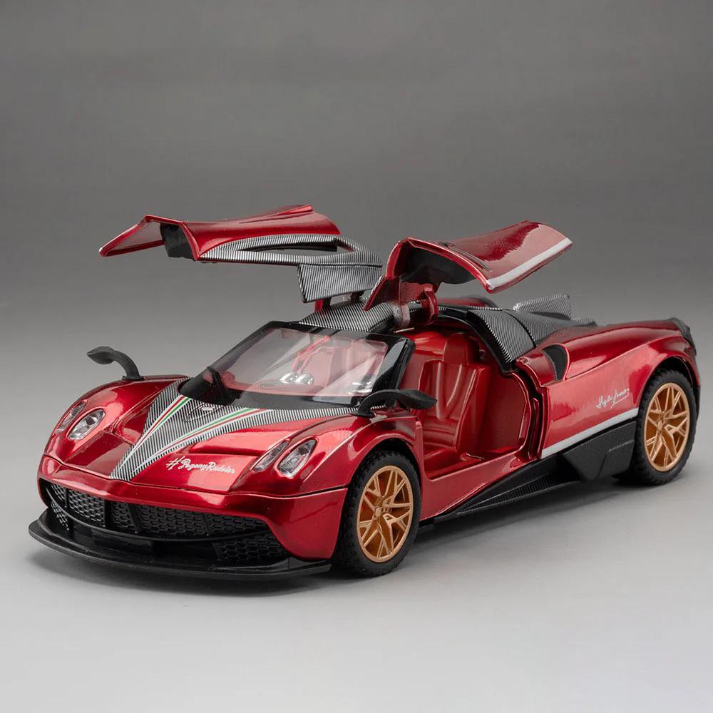 1:32 Zonda R Pagani Huayra Roadster BC Toy Car Model Alloy Diecast Light Music Doors Opened Vehicle Models Decorative Item