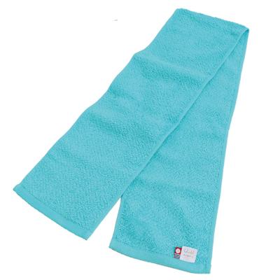 Imabari Certified Organic Scarf Towel, Sports Towel, Ideal for Outdoor Activities, Mountain Climbing, and Swimwear, 15cm X 110cm (Light Blue)