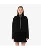 Lacoste Women'S Wool Collared Crop Jacket Bf8021-54N 031