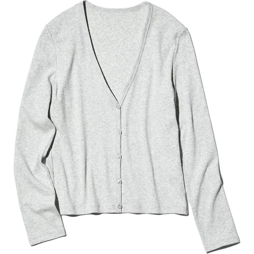UNIQLO SS26 Casual Versatile V-Neck Single-Breasted Solid Color Knit Sweater Women tops 488014-03