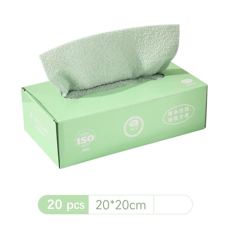 Towel Cloth 20 Pcs/Box Microfiber Towel Oil Resistant Towel Cloth Wet And Dry Dual-Purpose Towel Cloth Kitchen Cleaning Cloth