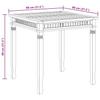 Garden Dining Table 80 x 80 x 80 cm Solid Teak Wood