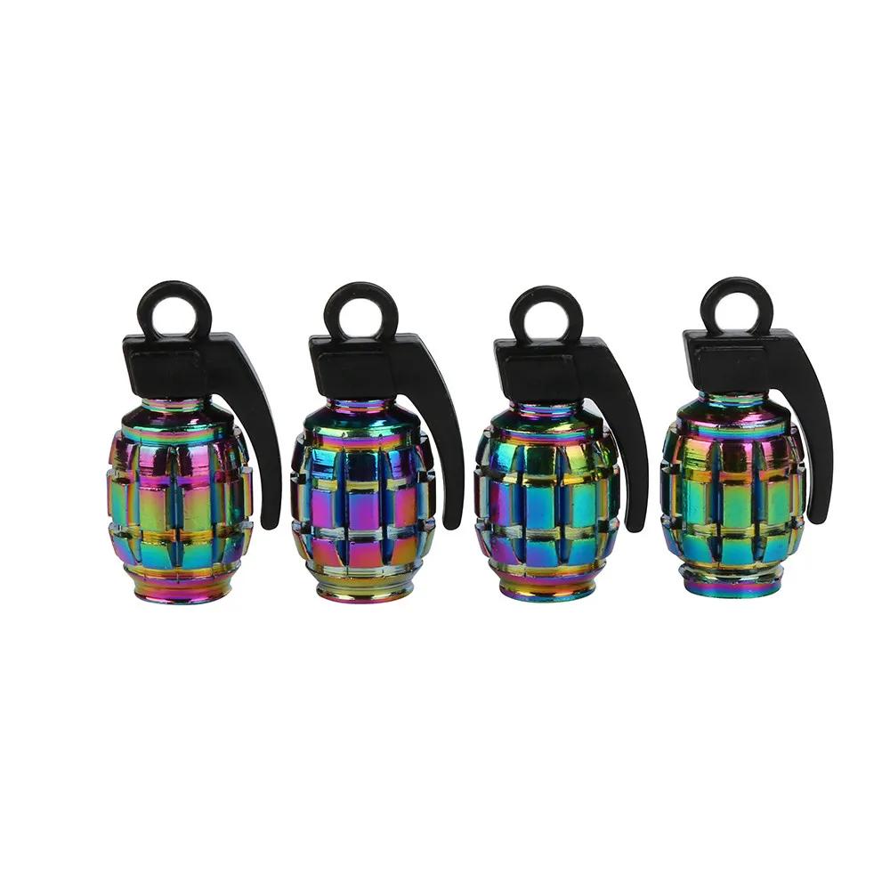 Colorful Valve Stems Caps Tire Cap Aluminum Wheels Cover For Car Valve Plugs For Wheels Nipple Caps For Auto Motorcycle Bike