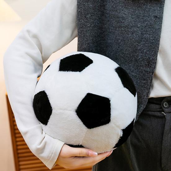 Baizihuahu Soccer Plush Toy, Football Shaped Stuffed Animal, Soft Hug Pillow for Sports Fans, Game Day Gift Kids Boys Girls