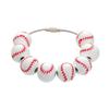 Basketball Themed Baseball Bag Charm Wooden Football Key Ring Hanging Bracelet Charm  Tote Decor