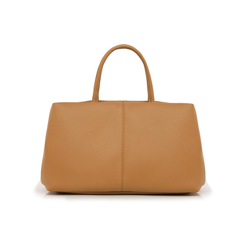 Fashionable Soft Leather Handbag, Simple Large-capacity Commuter Tote Bag, Cloud Bag
