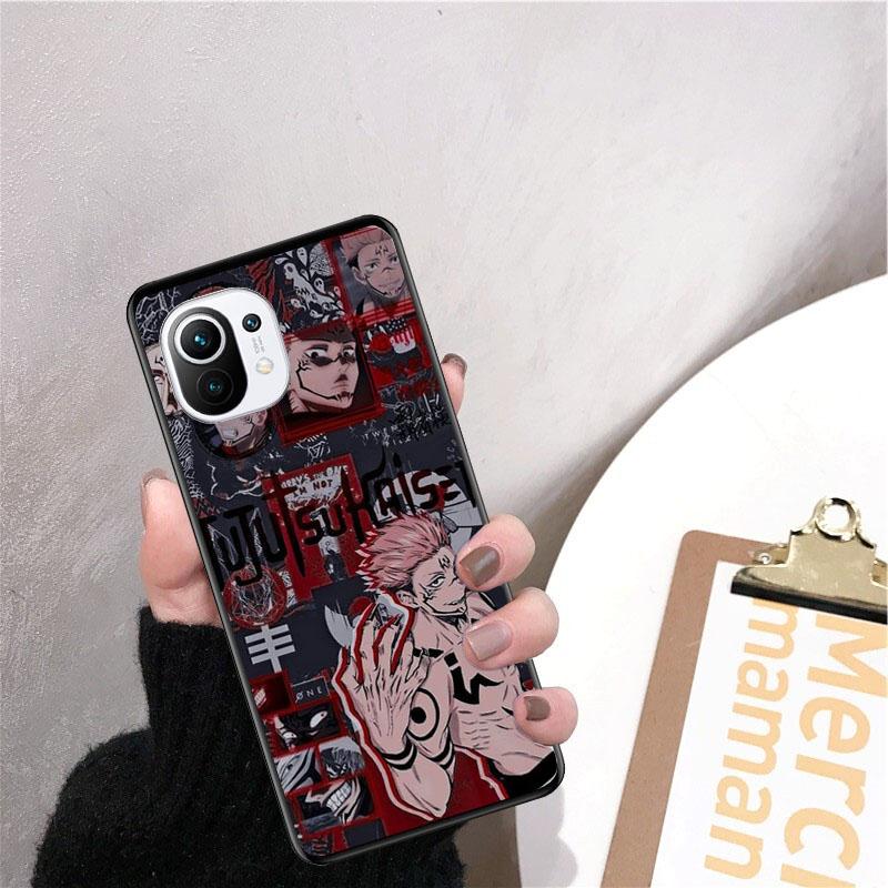 Jujutsu Kaisen Yuji Satoru Gojo Hülle für Xiaomi 12 Mi 10T 11T 11 Pro 10 10T 11 lite 10pro 11Ultra Poco X3 Pro Poco F3 M3