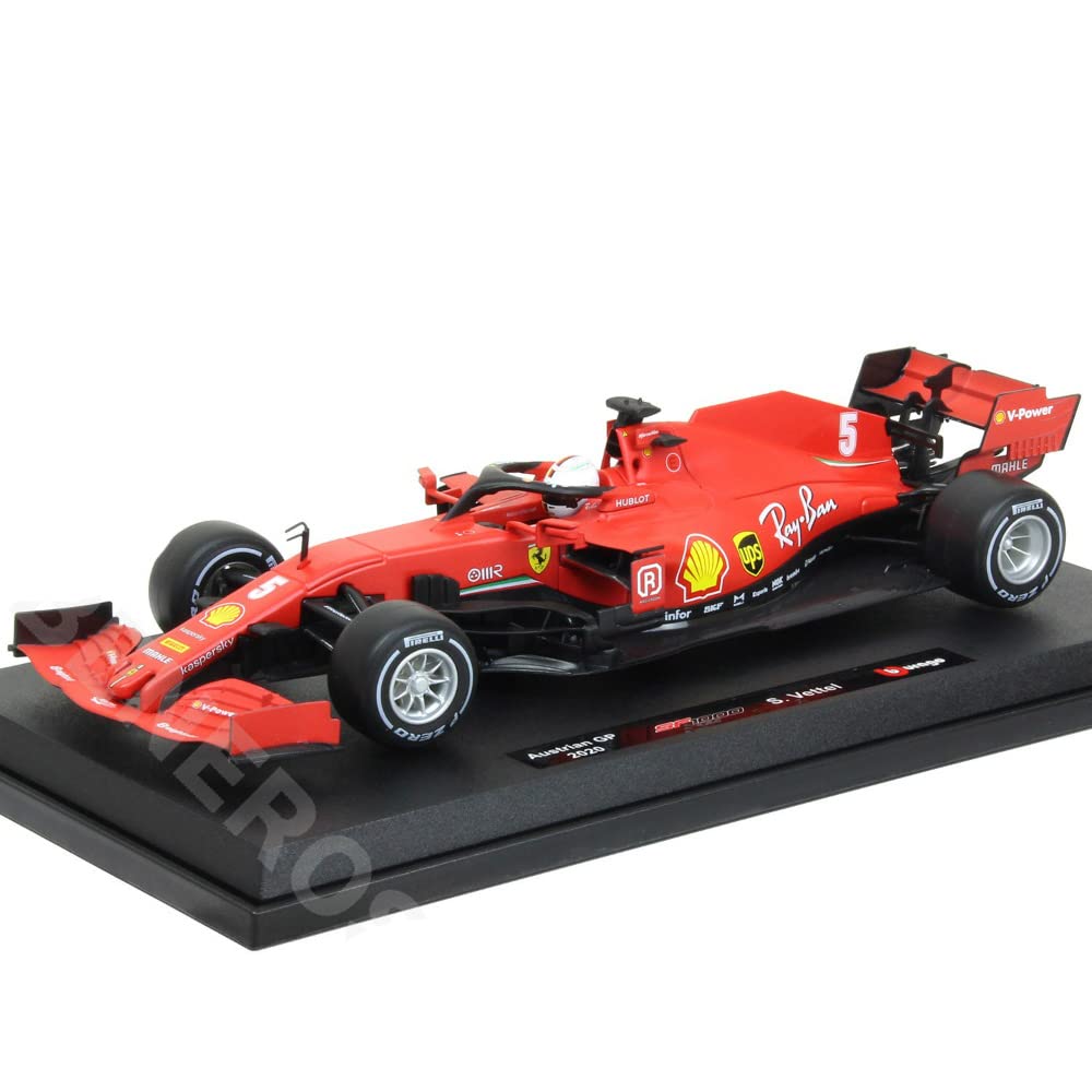 Bburago Scale Ferrari F1 SF1000 Austrian GP Sebastian Vettel 2020 FERRARI Austrian GP FORMULA 1 F1 SEBASTIAN VETTEL Race Sports Car Diecast Model 1/18