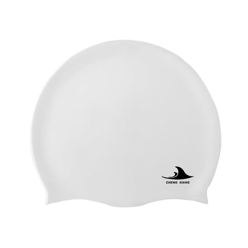 

55g Silicone Swimming Cap Men Women Swim Pool Water Sport Diving Bathing Long Hair Waterproof Large Size Caps Hat for Adults New One Size белый