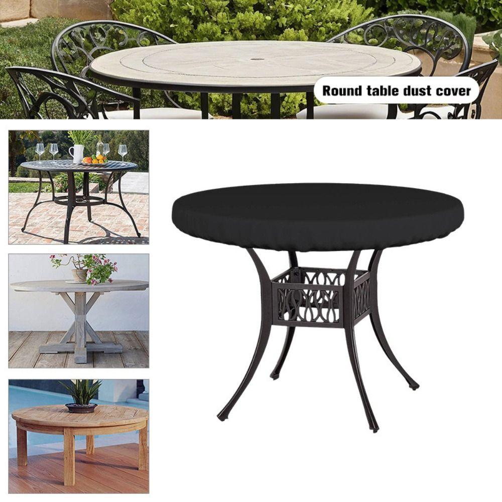 Copertura Tonda per Tavolo Antipolvere Impermeabile Copertura per Mobili da Giardino Patio Terrazza