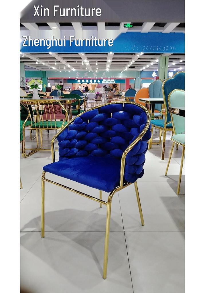 Nordic Light Luxury Upholstered Dining and Makeup Chair for Living Room, Bedroom, or Dressing Table