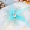 Forest Style Organza Feather Flower Embellishments for DIY Hair Clips & Brooches