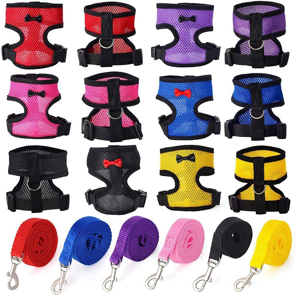 Matching Collars Small Animal Adjustable Bow Pet Harness Leash Chick Leads Hen Belt Chicken Vest