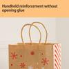 Set of 6 Christmas Gift Bags with Handles Festive Holiday Designs for All Occasions