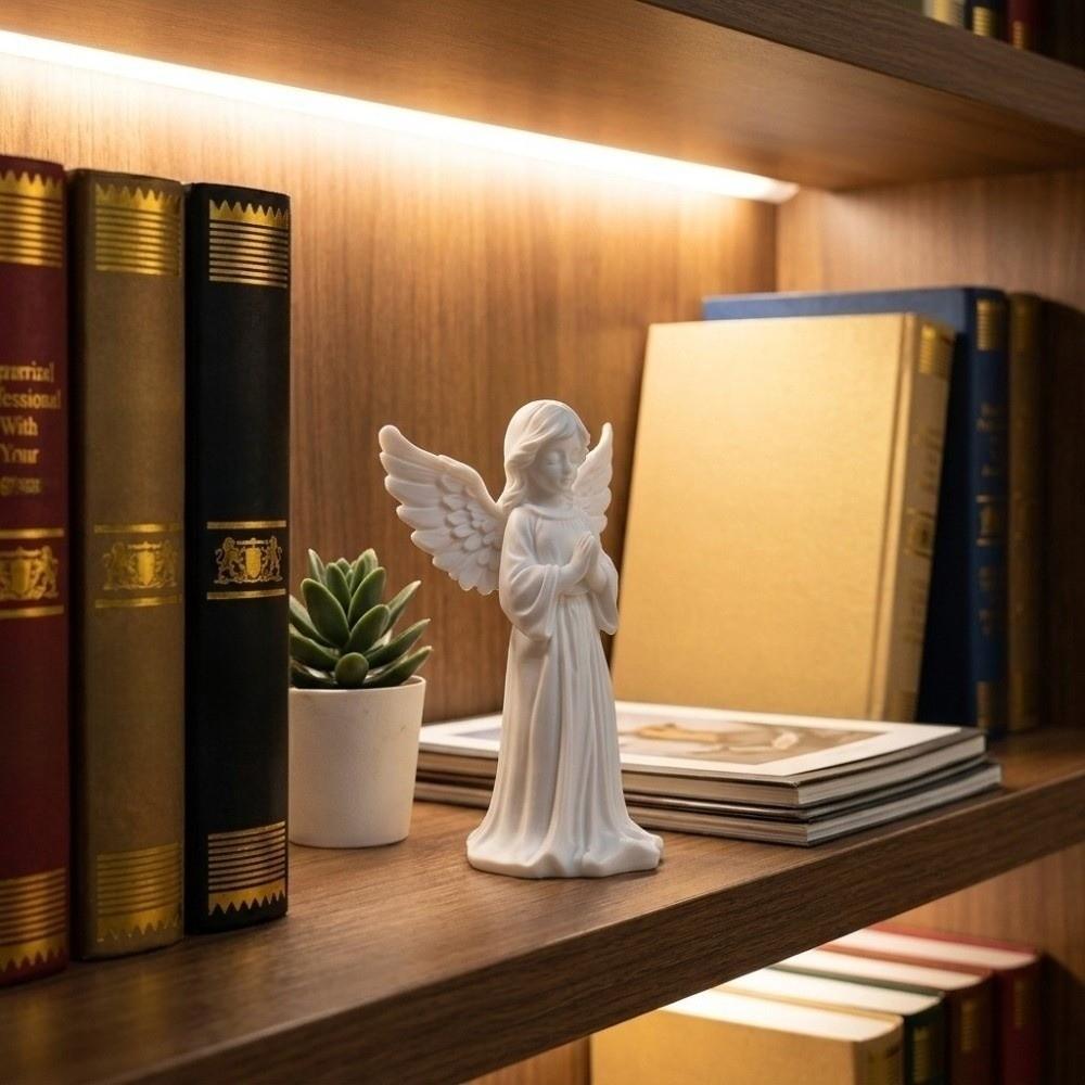 Decoration Desktop Ornaments Light Luxury Guardian Angel Figurine Cute Girl Sculpture Office