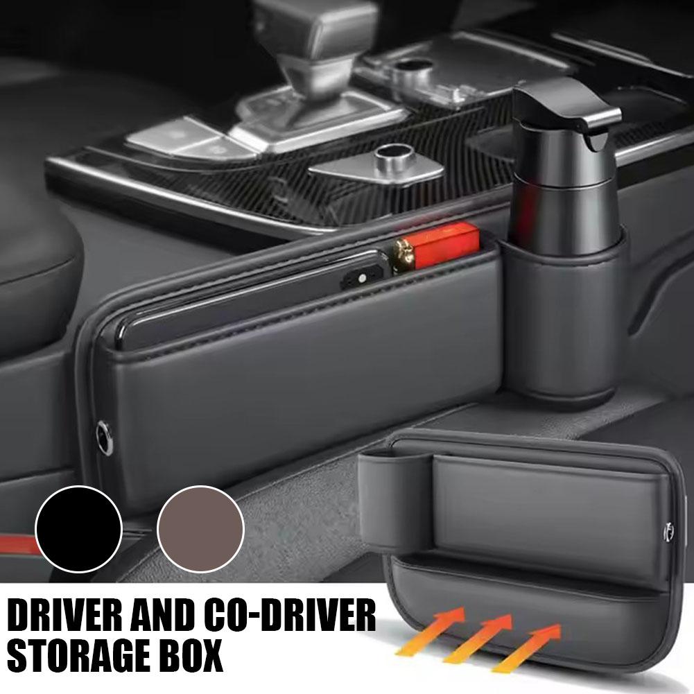 Skóra PU Wypełniacz Bocznej Szczeliny Fotelika Samochodowego Wielofunkcyjny Wbudowany Przenośny Organizer na Drobiazgi Etui Akcesoria