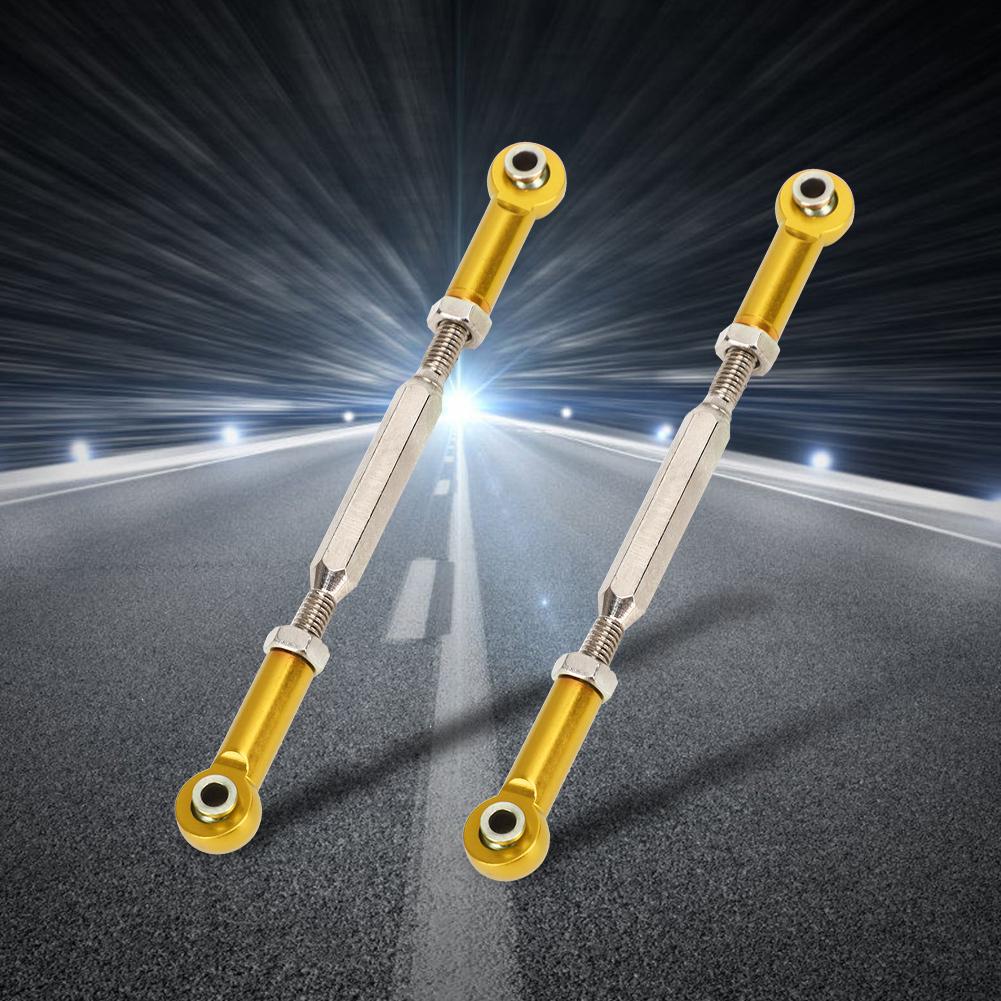 6Pcs 88mm Aluminum Alloy Adjustable Push RodsTurnbuckle Rod Linkage Accessories for RC Car Modelsgolden