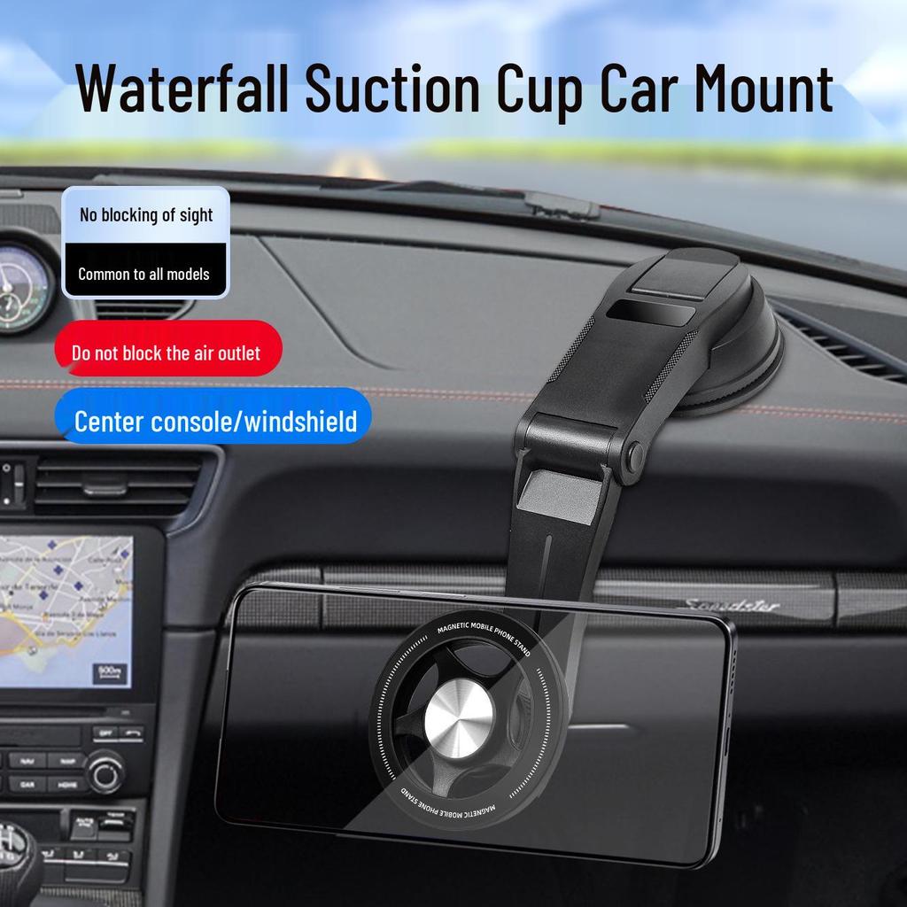 Universal Magnetic Car Phone Holder for Central Control Display - Non-Damaging Stand