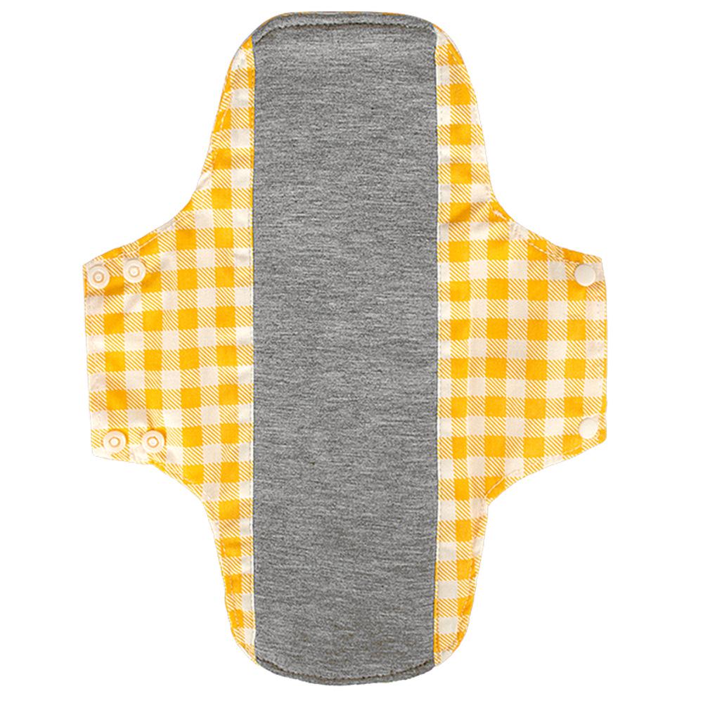 28cm Graphene Cotton Washable Menstrual Pad with One-Way Moisture Wicking and Leak-Proof Technology.