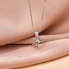 New Fashion Sweet 925 Sterling Silver Aura Deer Christmas Animal Pendant Necklaces XL208
