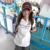 Cotton white short-sleeved t-shirt women's summer design sense niche American loose large size fat mm half-sleeved t-shirt top