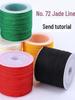 Jade Thread No. 72: 0.8mm DIY Red Weaving Cord for Bracelets, Necklaces, Pendants & Beading