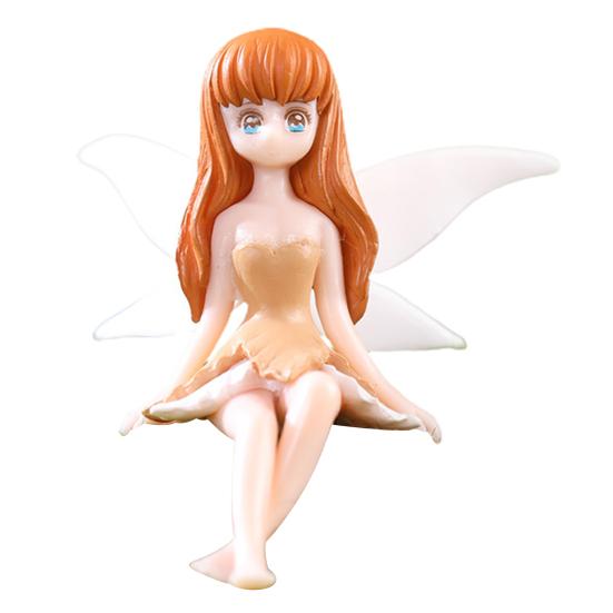 Modern Eye-catching Creative Adorable Scene Layout Flower Fairy Ornament for Garden Statue