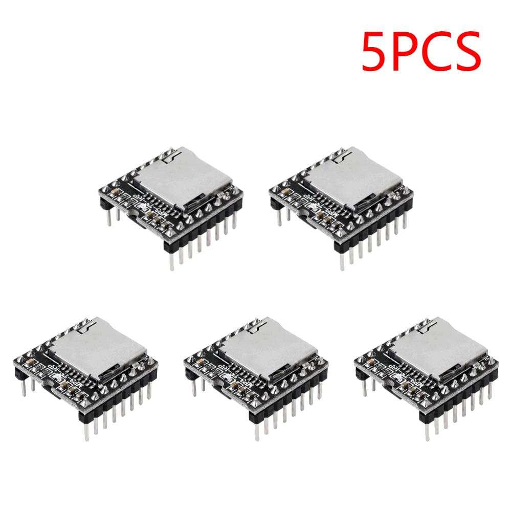 1-5 Stück MP3-Player-Modul DFPlayer Mini MP3-Player-Modul V3.0 16P TF-Karte U-Disk DF Player Audio-Sprachplatine für Arduino