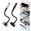 2 In 1 Type C To 3.5mm Female Sound Connectors Wear Resistant for Smartphone Music Performances Headphone Stereo Cord