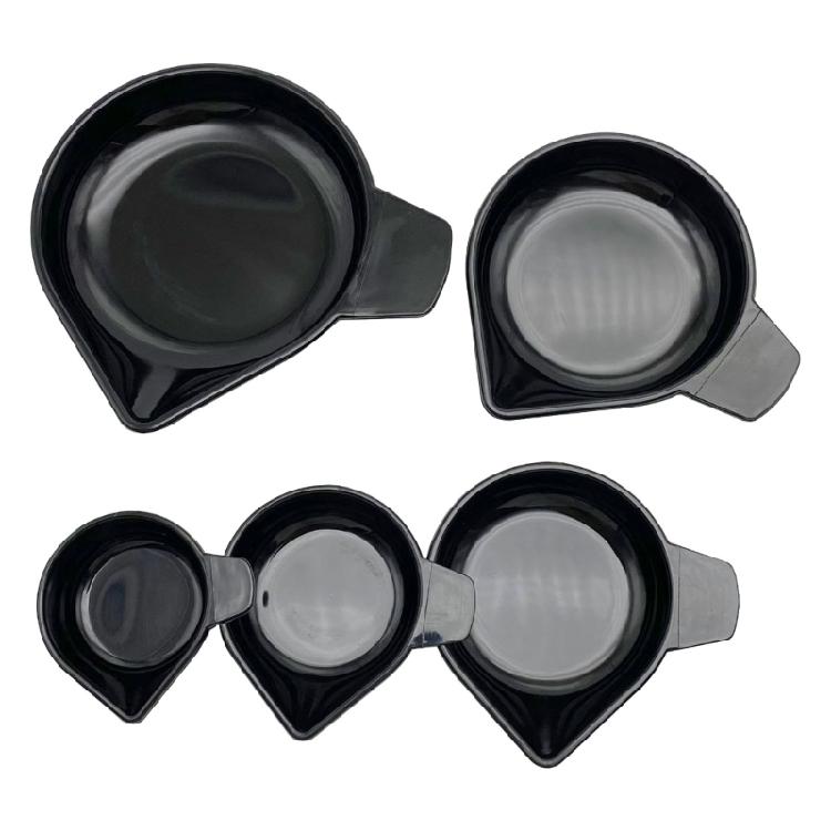 

Set Of 5 Plastic Weighing Trays With Narrow Spout For Easy Measurement Of Liquids And Powders In Diverse Applications 1