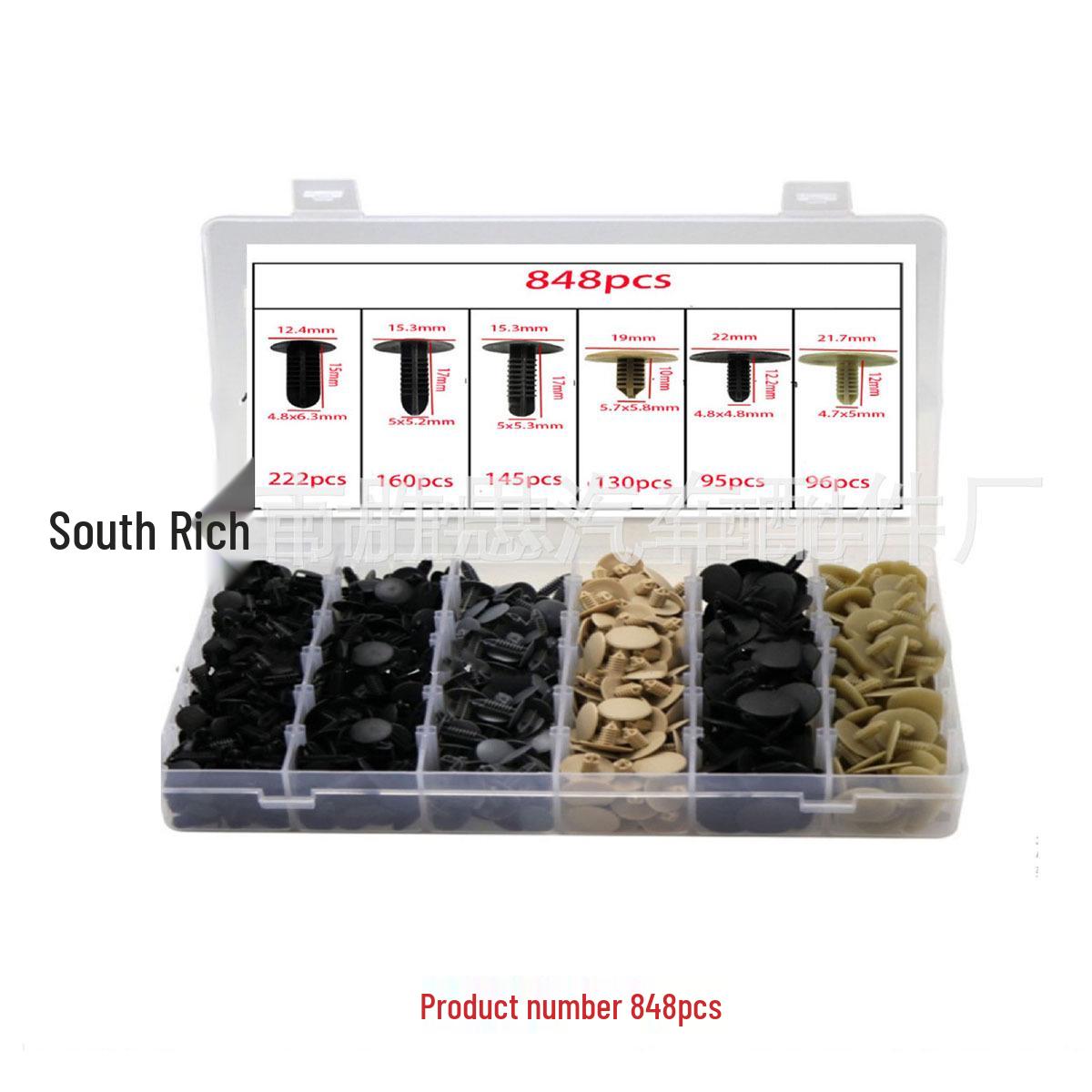 

848-Piece Snap-in Car Headliner & Trunk Trim Clips Set 106PCS Large Mixed Pack