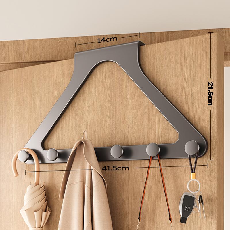 

Над дверными крючками, самоклеящийся настенный крючок, вешалка для полотенец с 6 крючками, без сверления, органайзер за дверью