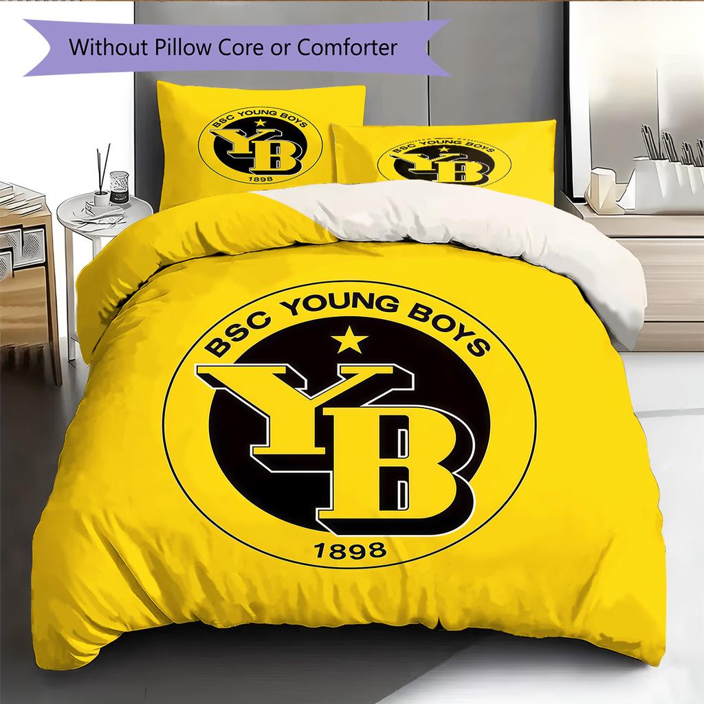 Set Copripiumino Trapuntato Modello BSC Young Boys Decorazione per la Casa Regalo (1 * copripiumino + 2 * federe senza imbottitura)
