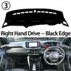 Dashboard Mat for Peugeot 2008 E-2008 208 E208 GT - Anti-Slip Pad Sunshade Cushion Sunshield Nonslip Anti-UV Accessories