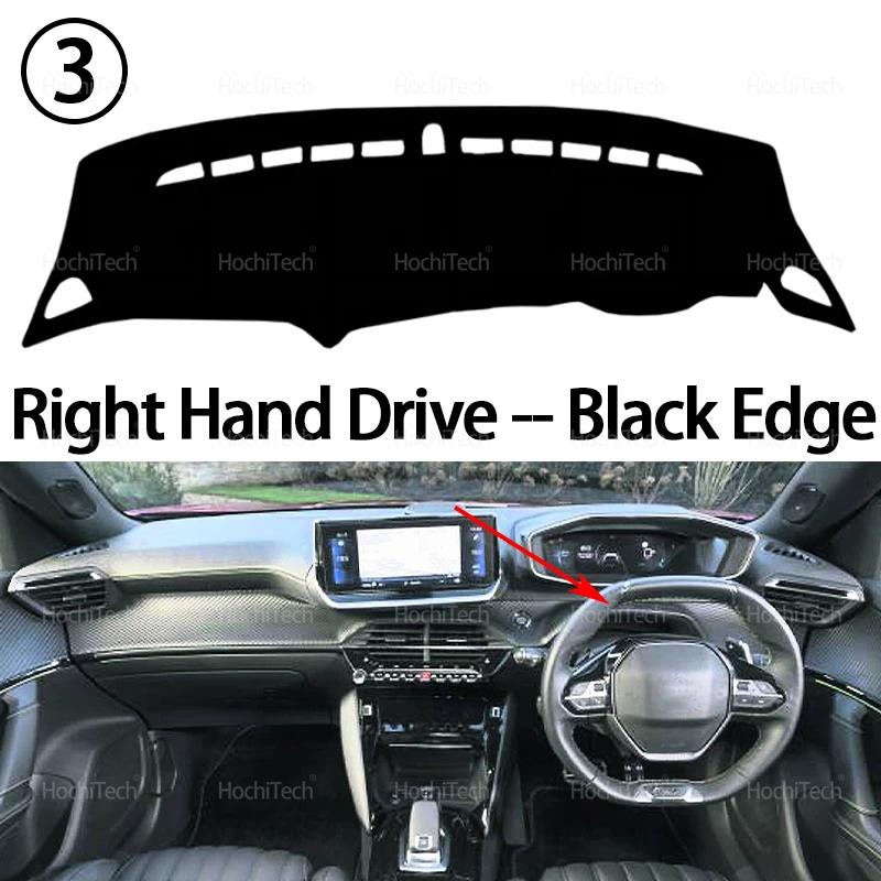 Dashboard Mat for Peugeot 2008 E-2008 208 E208 GT - Anti-Slip Pad Sunshade Cushion Sunshield Nonslip Anti-UV Accessories