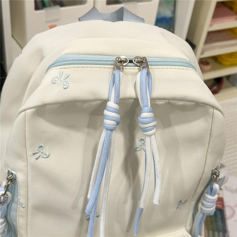 Bow Student Schoolbag Large Capacity Backpack