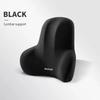 Car Headrest Seat Lumbar Support Black Neck Pillow For Car Supplies Universal Neck Pillow Waist Cushion Car Seat Car Assesories