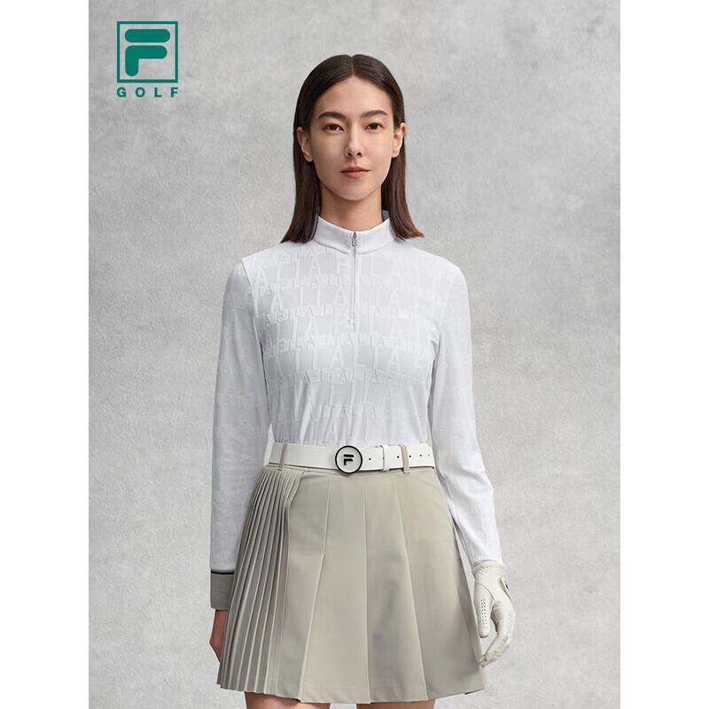 FILA Women s Knit Golf Half-Zip Long Sleeve Top M