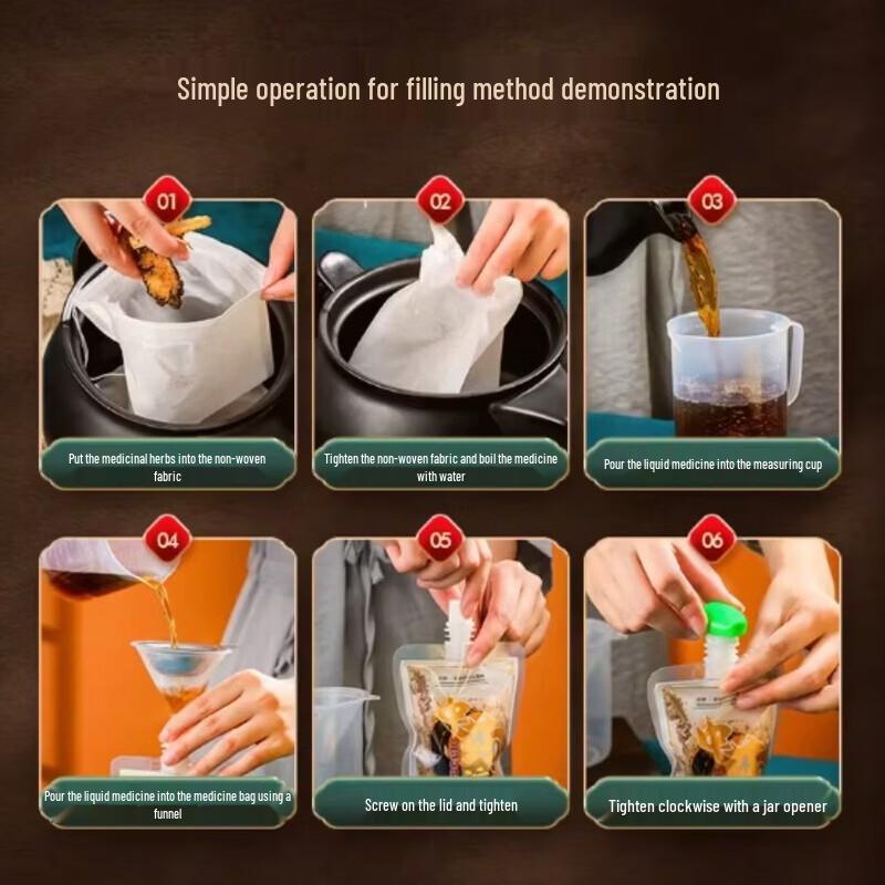 Disposable TCM Liquid Spout Pouches