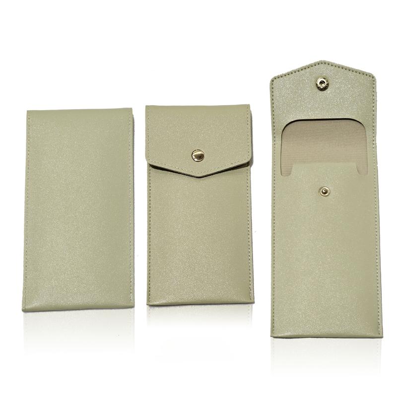 Modern minimalistisk PU-läder stor kapacitet flera förvaringsväskor, enfärgad läder studentpennfodral, pennskydd