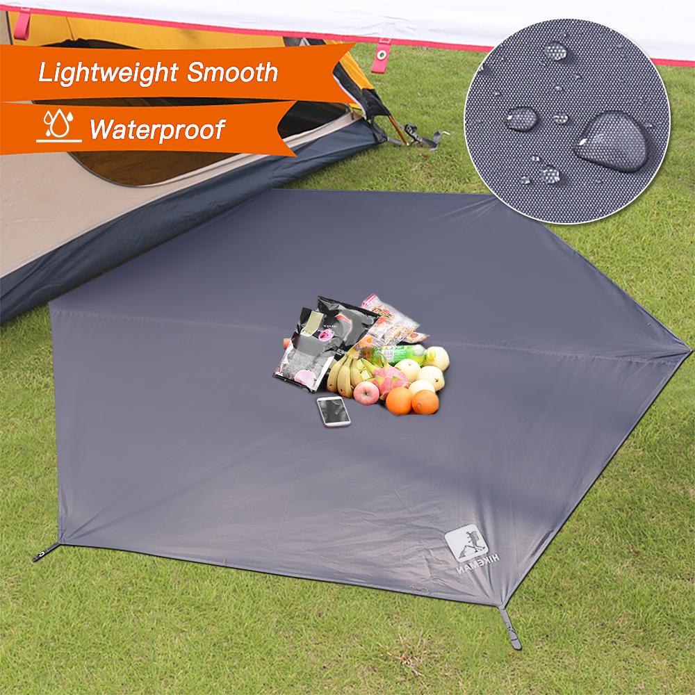 Waterproof Camping Tarp Thicken Picnic Mat Durable Beach Pad Hexagonal Tent Mat Multifunctional Tent Footprint Sun