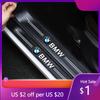 BWS1 Car Sticker Hot 2025 M Car Door Carbon Fiber Sill Protector Stickers For BMW E91 E30 E34 E53 E61 E62 E93 G30 G20 G05 G11 E48 Ser