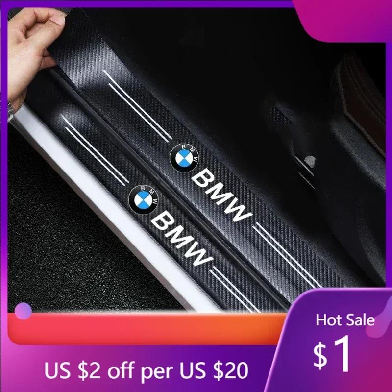 BWS1 Car Sticker Hot 2025 M Car Door Carbon Fiber Sill Protector Stickers For BMW E91 E30 E34 E53 E61 E62 E93 G30 G20 G05 G11 E48 Ser
