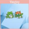 Cute Cartoon Animal Brooch Colorful Floral Pins Perfect For Gifts And Accessories