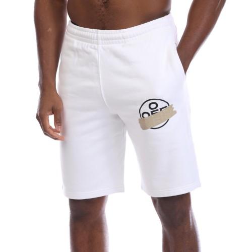 Off White Mens Arrow Taped Shorts