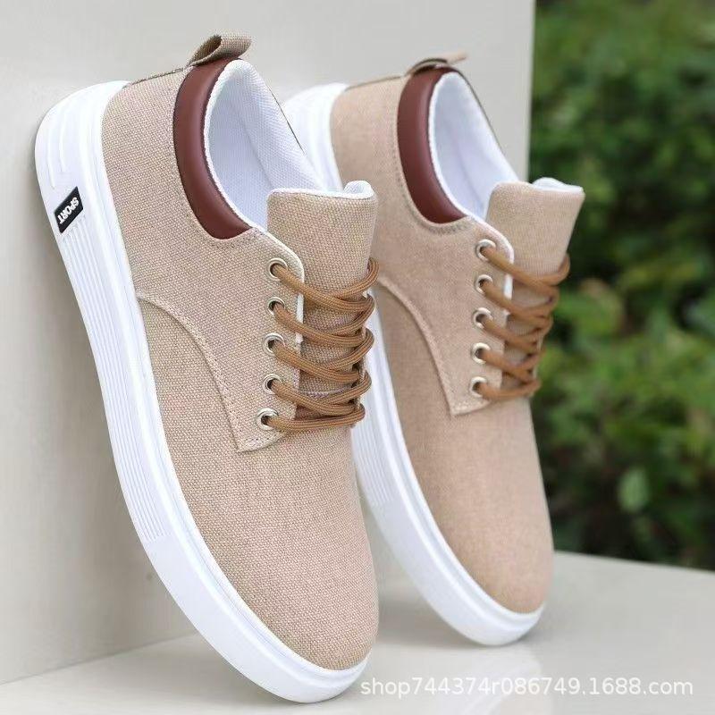 Cloth shoes spring and autumn breathable canvas shoes soft-soled non-slip casual board shoes running shoes