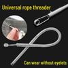 Bendable Elastic Threading Tool for Waistbands and Eyelets
