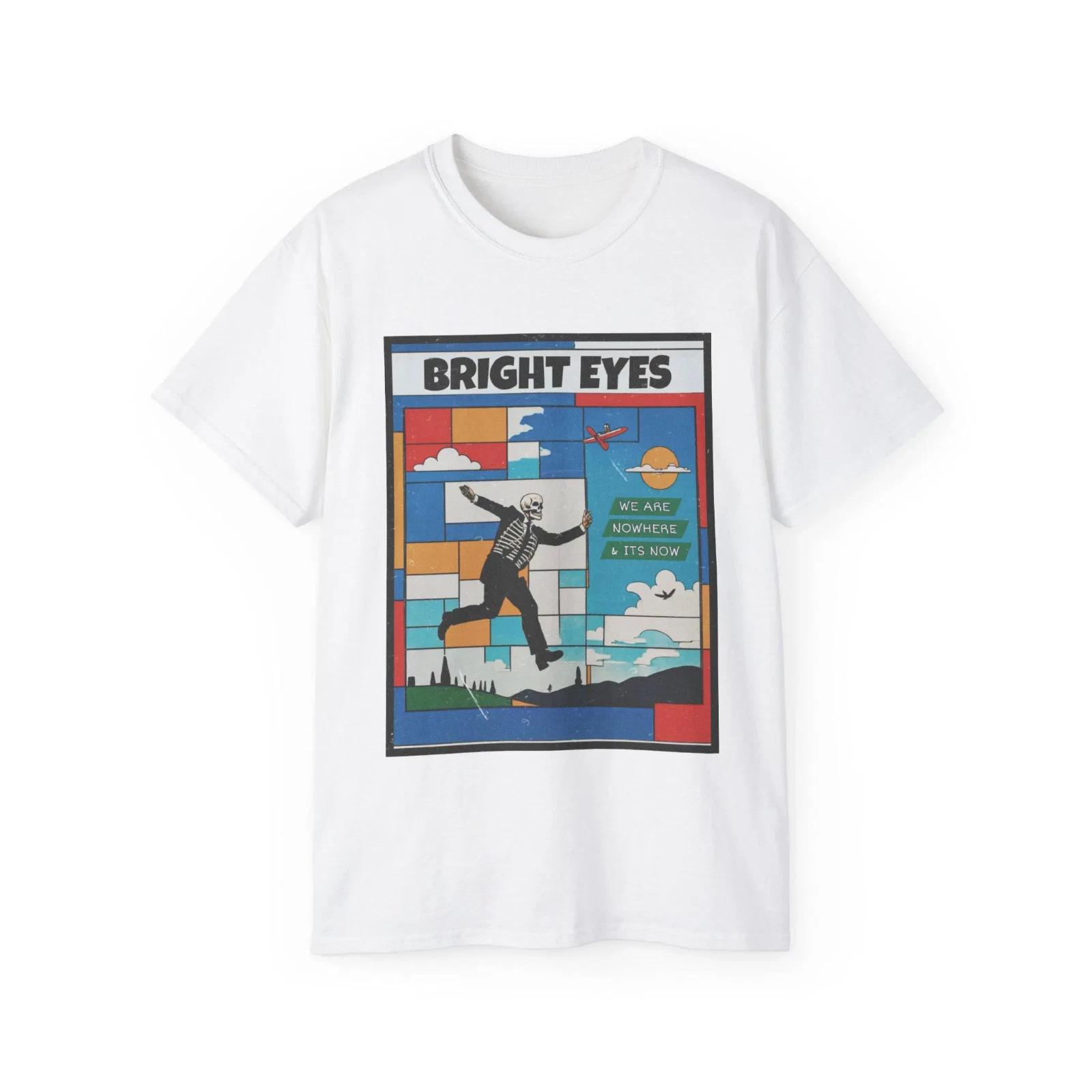 NEW Bright Eyes Band Album Short Sleeve T Shirt Cotton White S-5XL US015 XL
