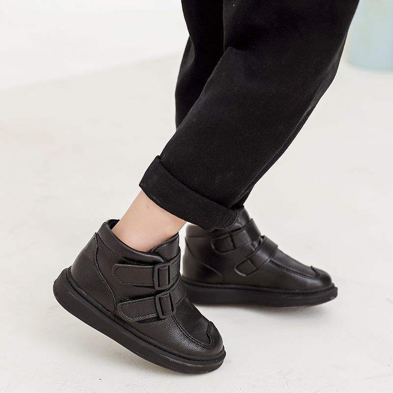 

Осень и зима одноклассники бархатные хлопковые ботинки средние и дети постарше зимние ботинки мальчики ботинки Мартина девочки короткие ботинки одинарные ботинки Size 36/Shoe inner length 220mm