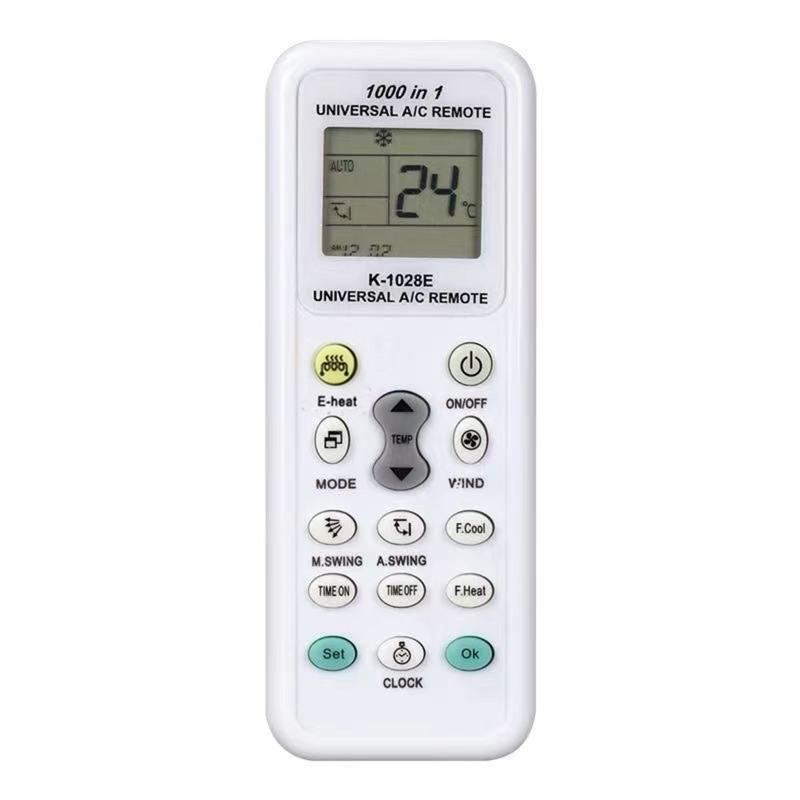 1000 in 1 Universal Wireless Remote Control K-1028E AC Digital LCD Remote Control White Remote Control
